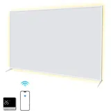 SHX Premium Infrarot Heizung mit WIFI 1200W, 15-22 qm, Decken- oder Wandmontage, Standgerät, dimmbare Ambiente-LEDs, weiß