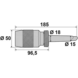 Paulimot Schnellspann-Bohrfutter 1-16 mm + Kegeldorn MK2 / B18