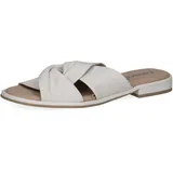 CAPRICE Pantoletten Nappaleder - Weiß (White Nappa), 38 EU