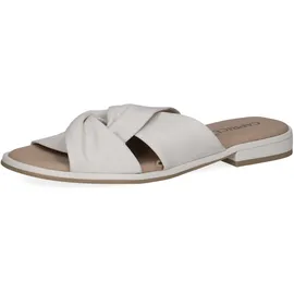 CAPRICE Pantoletten Nappaleder - Weiß (White Nappa), 38 EU