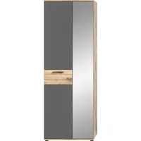 INOSIGN Garderobenschrank Riga Höhe 200 cm, grau