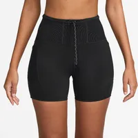 Nike Damen Dri-Fit High-Waisted 4" Tight Running Shorts schwarz