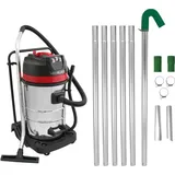 MonsterShop Maxblast Saugstange für Dachrinnen & 80L Nass- und Trockensauger - Silber