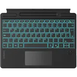 Inateck Surface Pro 9 Tastatur,Kompatibel mit Surface Pro 11/10/9/8/X, KI-Funktion,Surface Tastatur mit Touchpad 7-Farben Hintergrundbeleuchtung und Stifthalter,QWERTZ, KB05114