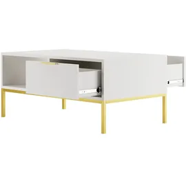 petits-meubles Couchtisch Seattle Weiß Holzwerkstoff 100 x 45,4 x 60 cm