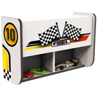 Aileenstore Kinderbücherregal mit Klappe 90 x 30 x 20 cm weiß