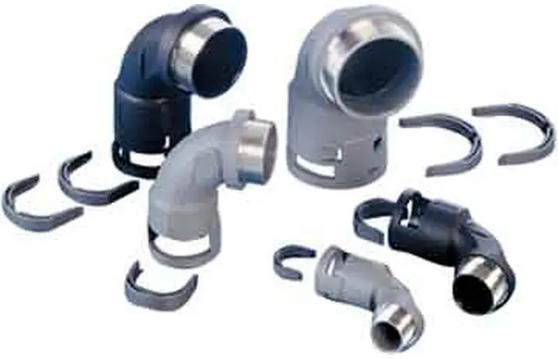 ABB Stotz-Kontakt Anschl.armatur 90Gr.Winkel NVBV-P167