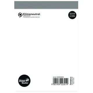 Ursus Basic Notizblock A6 blanko Weiß