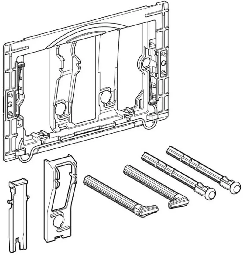 Geberit Ersatz-Befestigungsrahmen für Drückerplatten