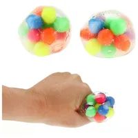 Toi-Toys Quetsch-Ball gefüllt mit bunten Bällchen