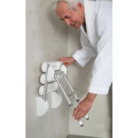 RIDDER Duschklappsitz Pro XL-Adapter höhenverstellbar grau