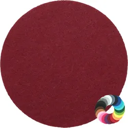 BIASTO - Premium Filz Untersetzer - rund 15cm - Farbe: bordeaux (HF003). Design Glas-Untersetzer für Getränke, Tisch, Bar, Tasse, Vase