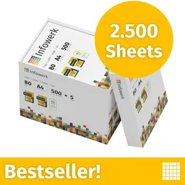 infowerk Druckerpapier A4 80 g/m2 2500 Blatt