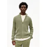 ARMEDANGELS PIGMENT DYE STRICKJACKE | 100% Bio-Baumwolle - grün (M)