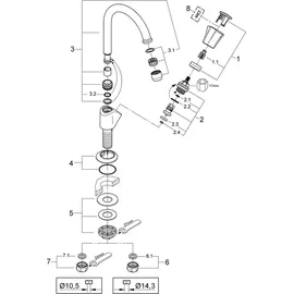 Grohe Costa Standventil chrom 20393001