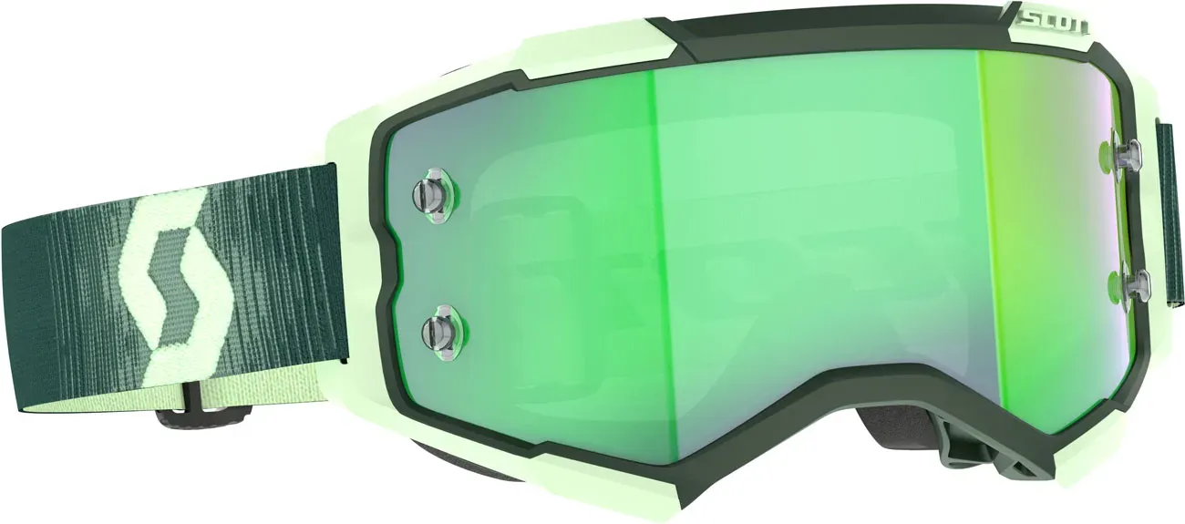 Scott Fury 7703279, Crossbrille verspiegelt - Dunkelgrün/Mint Grün Grün-Verspiegelt - Einheitsgröße