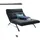 KAWOLA Relaxliege AMERIVA Polyester 120 x 110 x 158 cm Schwarz mit Kissen und Kopfteil
