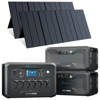 BLUETTI Stromerzeuger Solargenerator 3000W AC300+2 B300 mit 2350W Solarpanel, (Solar Power Station, 1-tlg), 6144Wh LiFePO4 Batterie