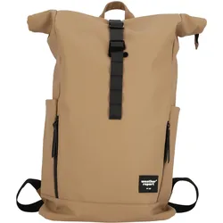 Cityrucksack WEATHER REPORT "Bronze", Gr. B: 29cm, grau (hellgrau), Polyurethane, Rucksäcke, in wetterfester Qualität