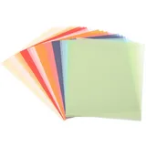 PATIKIL 30 Blätter Pergamentpapier 14x10.8cm, Pergamentpapier bedruckbar Transparentpapier 100GSM farbig für Einladungen Laser InkJet Druck Kartenherstellung, Mehrfarbig
