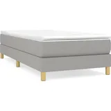 vidaXL Boxspringbettgestell 80 x 200 cm Hellgrau