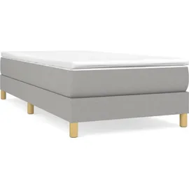 vidaXL Boxspringbettgestell 80 x 200 cm Hellgrau