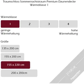 Traumschloss »Premium« 100% Gänsedaunen | Weiß