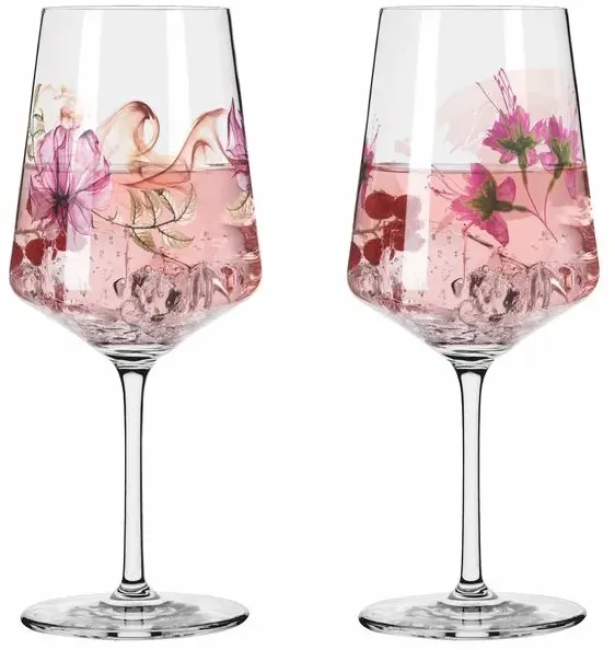 Ritzenhoff Gläserset - Aperitif Sommersonett 2tlg. Kristall, Kristalloptik Rosa