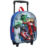 Avengers Save The Day 3D Kinder-Rucksack Kinder-Trolley - Blau