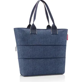 Reisenthel Shopper e1 herringbone dark blue