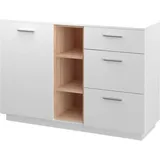 Vicco Kommode Beatrice Weiß 3 Schubladen Sideboard Regal