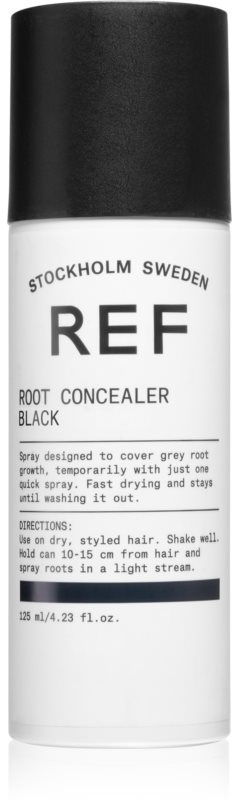 REF Root Concealer Spray zum sofortigen Kaschieren der Farbunterschiede durch nachwachsende Haare Farbton Black 100 ml