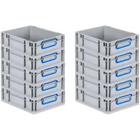 Proregal 10x Eurobox NextGen Color HxBxT 12x30x40cm 11 Liter