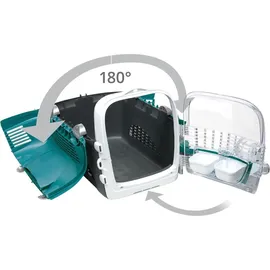 Catit Cabrio Transportbox 51 x 33 x 35 cm Türkis/Grau