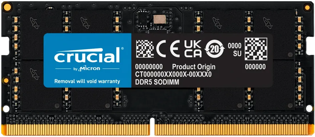 Preisvergleich Produktbild Crucial 48GB DDR5-5600 CL46 SO-DIMM Arbeitsspeicher