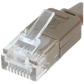 goobay CAT 6 Flach-Patchkabel, U/UTP, Dunkelbraun