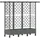 vidaXL Hochbeet mit Rankgitter und Dach 164 x 40 x 127 cm Hellgrau
