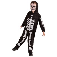 Rubie's S8318M Offizielles Kostüm, phosphoreszierend, Skelett-Kinderkostüm, Größe M
