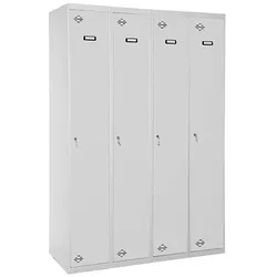 SimonRack DIY Metallschrank mit vier Körpern und vier Türen. Farbe grau 1800x1600x500 mm