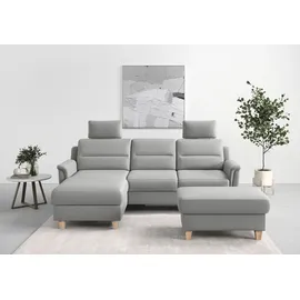 sit&more Ecksofa »Farö L-Form« inklusive Federkern, wahlweise mit Bettfunktion und Bettkasten