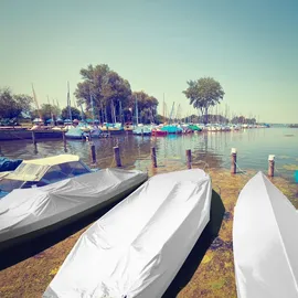 Floordirekt Abdeckplane 10 x 12 m Weiß