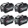 Makita 4x BL 4050 F Akku 40 V max. 5,0 Ah / 5000 mAh Li-Ion XGT ( 4x 191L47-8 ) IP64 mit Ladestandanzeige