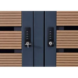 MCW Mülltonnenbox K14 124 x 200 x 84 cm braun