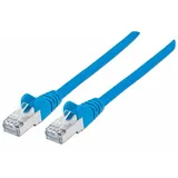 Intellinet Network Solutions Intellinet 740722 Netzwerkkabel Cat7-Rohkabel mit Cat6a-Stecker 100% Kupfer LS0H 1m blau