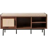CaliCosy Schuhbank 35 x 45,5 x 43 cm Nussbaum / braun