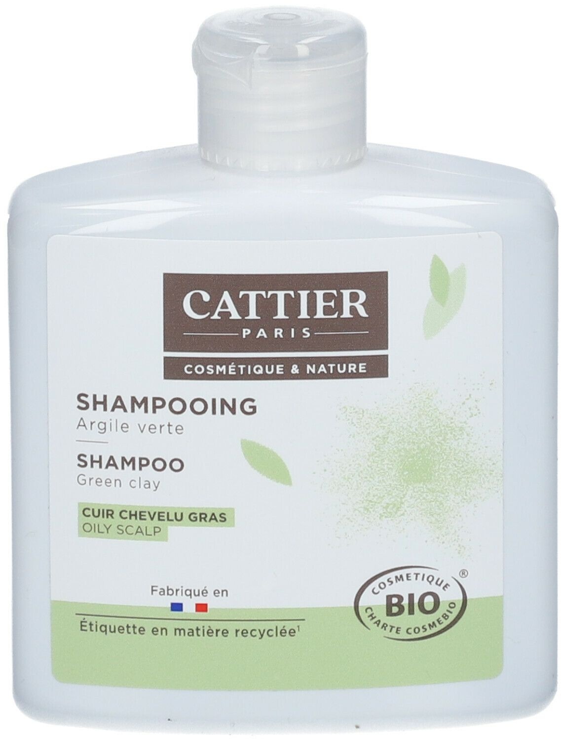 Cattier Shampoo grüne Tonerde Shampoo organische ölige Kopfhaut