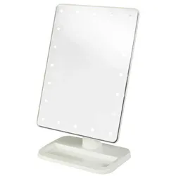 UNIQ Hollywood Classic Kosmetikspiegel mit LED-licht und Vergrößerung Weiß