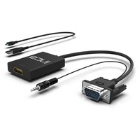 Inca VGA-auf-HDMI-Konverter mit USB-Stromadapter und Audiokabel (HDMI-Buchse, VGA-Stecker)