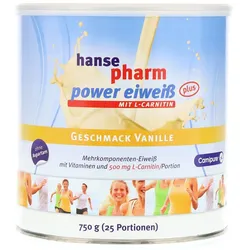 Hansepharm Power Eiweiß plus Vanille Pul 750 g