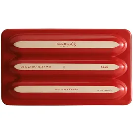 Emile Henry Brotbackform Baguette 39 x 24 cm